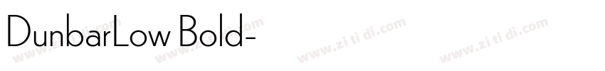 DunbarLow Bold字体转换 DunbarLow Bold字体转换